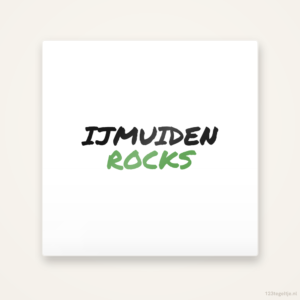 Tegeltje IJmuiden Rocks handletter