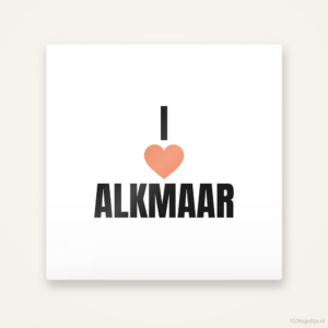 Tegeltje I love Alkmaar