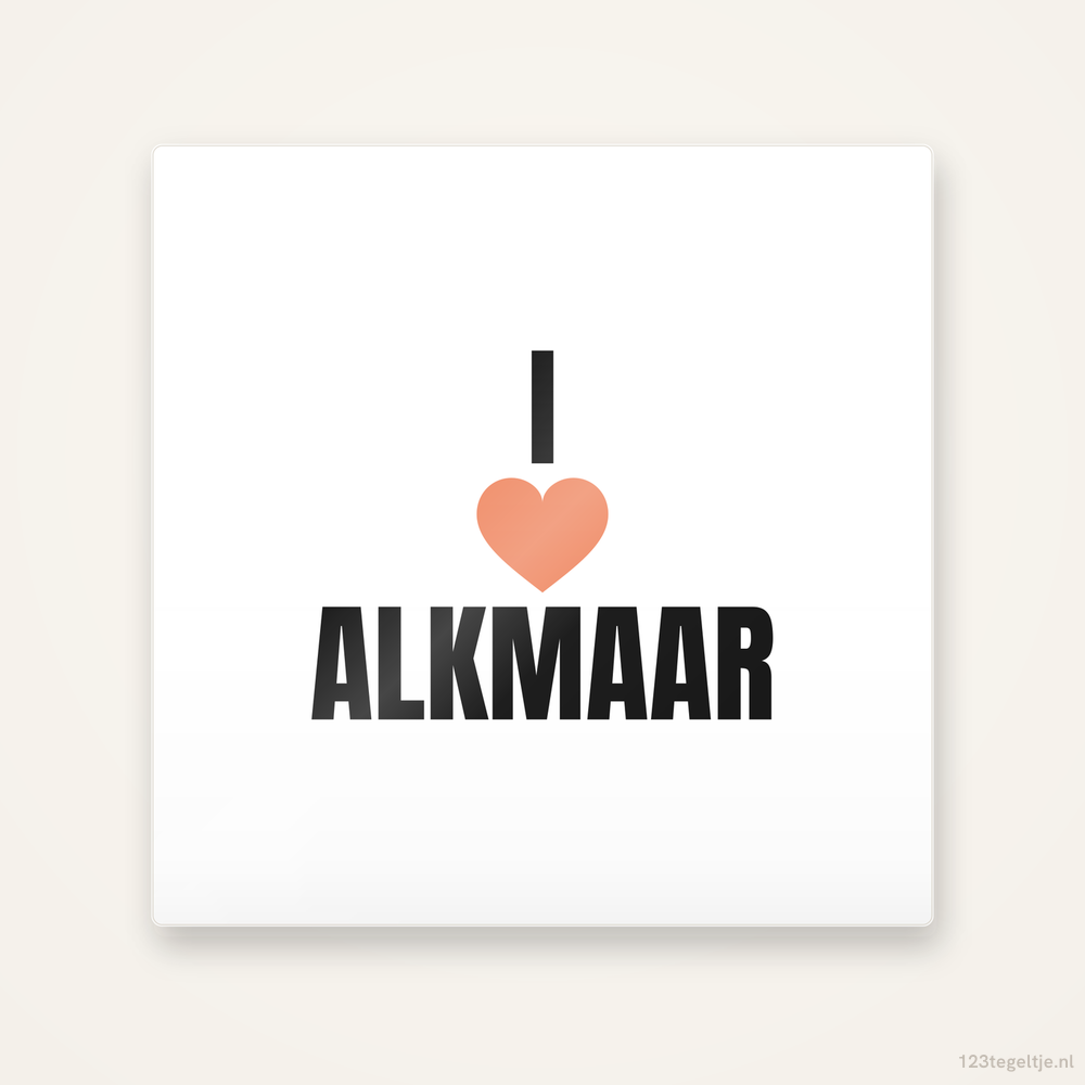 Tegeltje I love Alkmaar