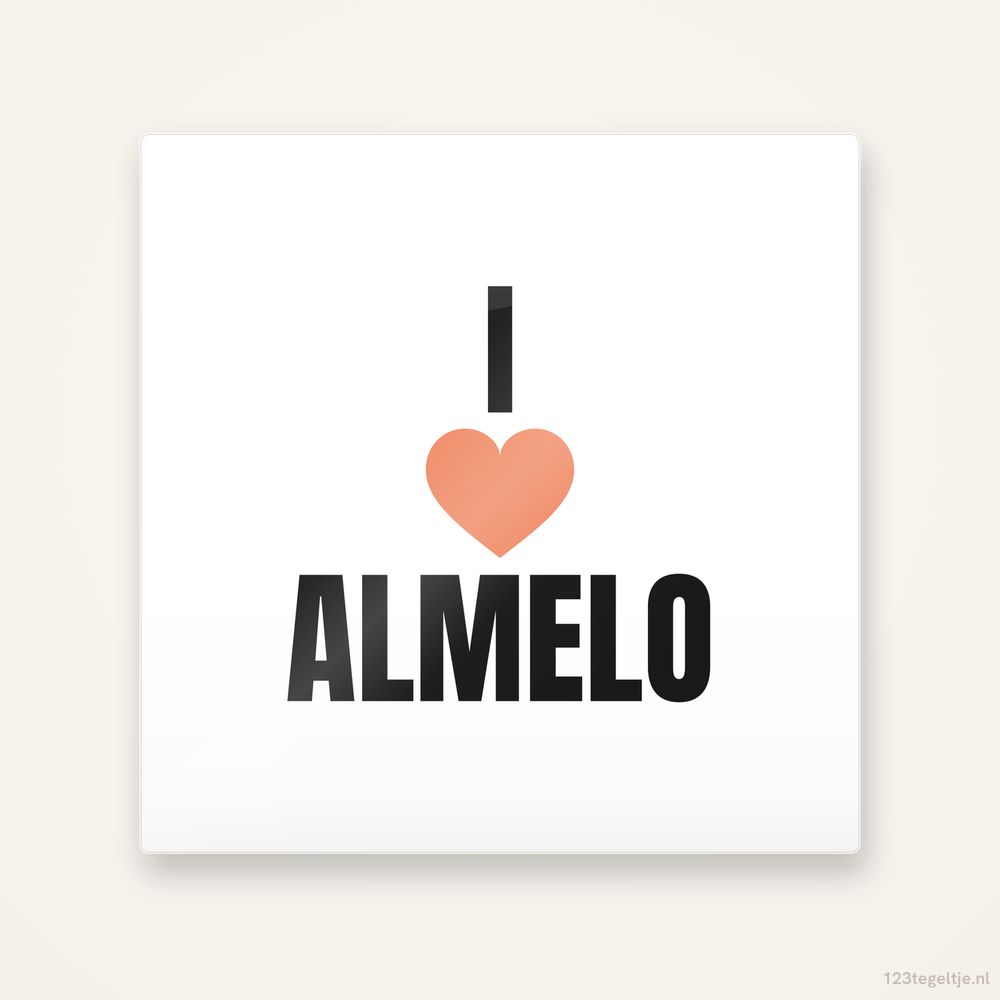Tegeltje I love Almelo