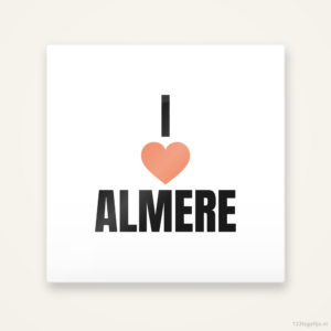 Tegeltje I love Almere