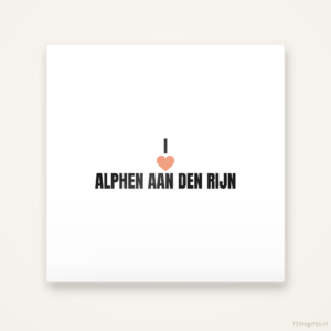 Tegeltje I love Alphen aan den Rijn
