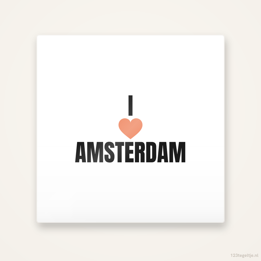 Tegeltje I love Amsterdam