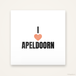 Tegeltje I love Apeldoorn