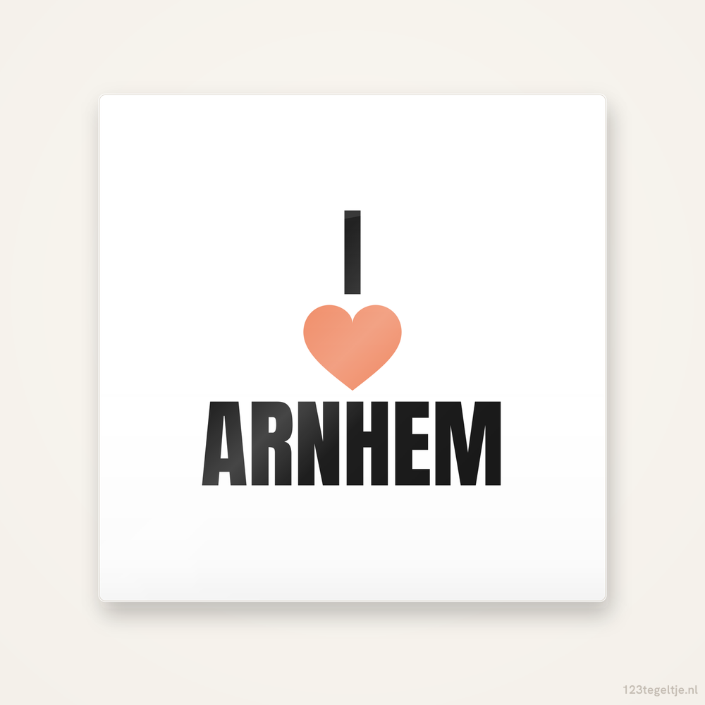 Tegeltje I love Arnhem