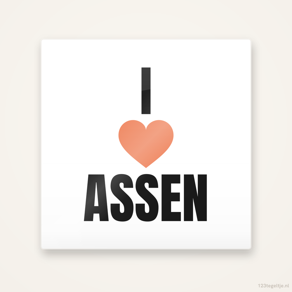 Tegeltje I love Assen
