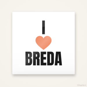 Tegeltje I love Breda