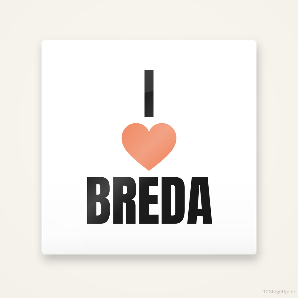 Tegeltje I love Breda