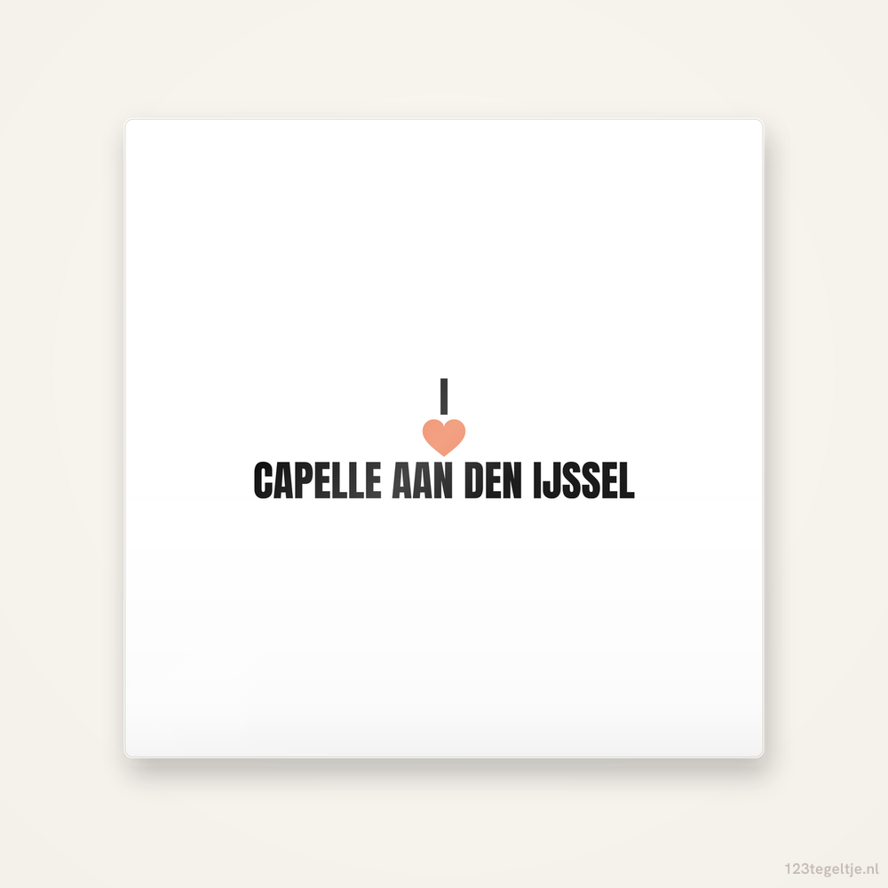 Tegeltje I love Capelle aan den IJssel