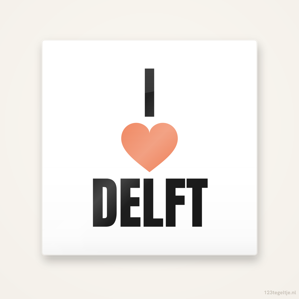 Tegeltje I love Delft