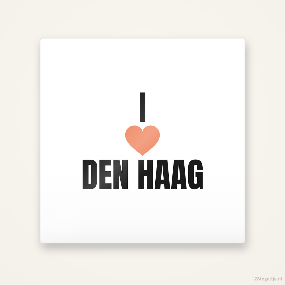Tegeltje I love Den Haag