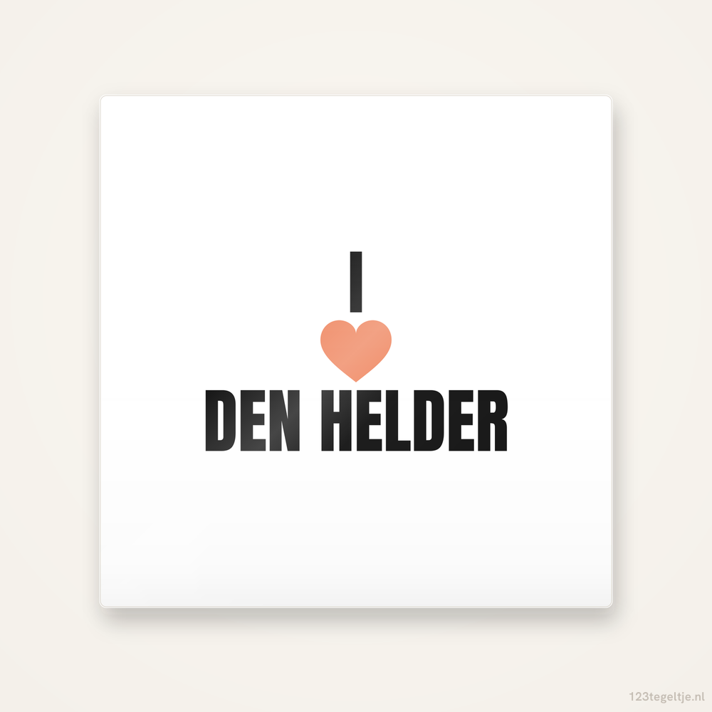 Tegeltje I love Den Helder