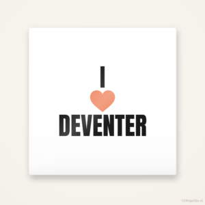 Tegeltje I love Deventer