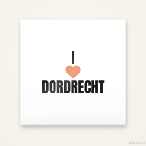 Tegeltje I love Dordrecht