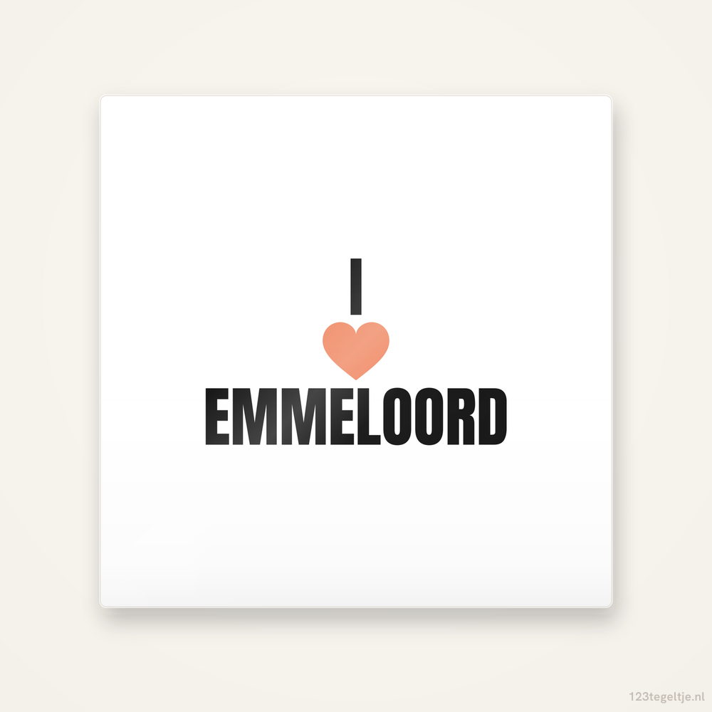 Tegeltje I love Emmeloord