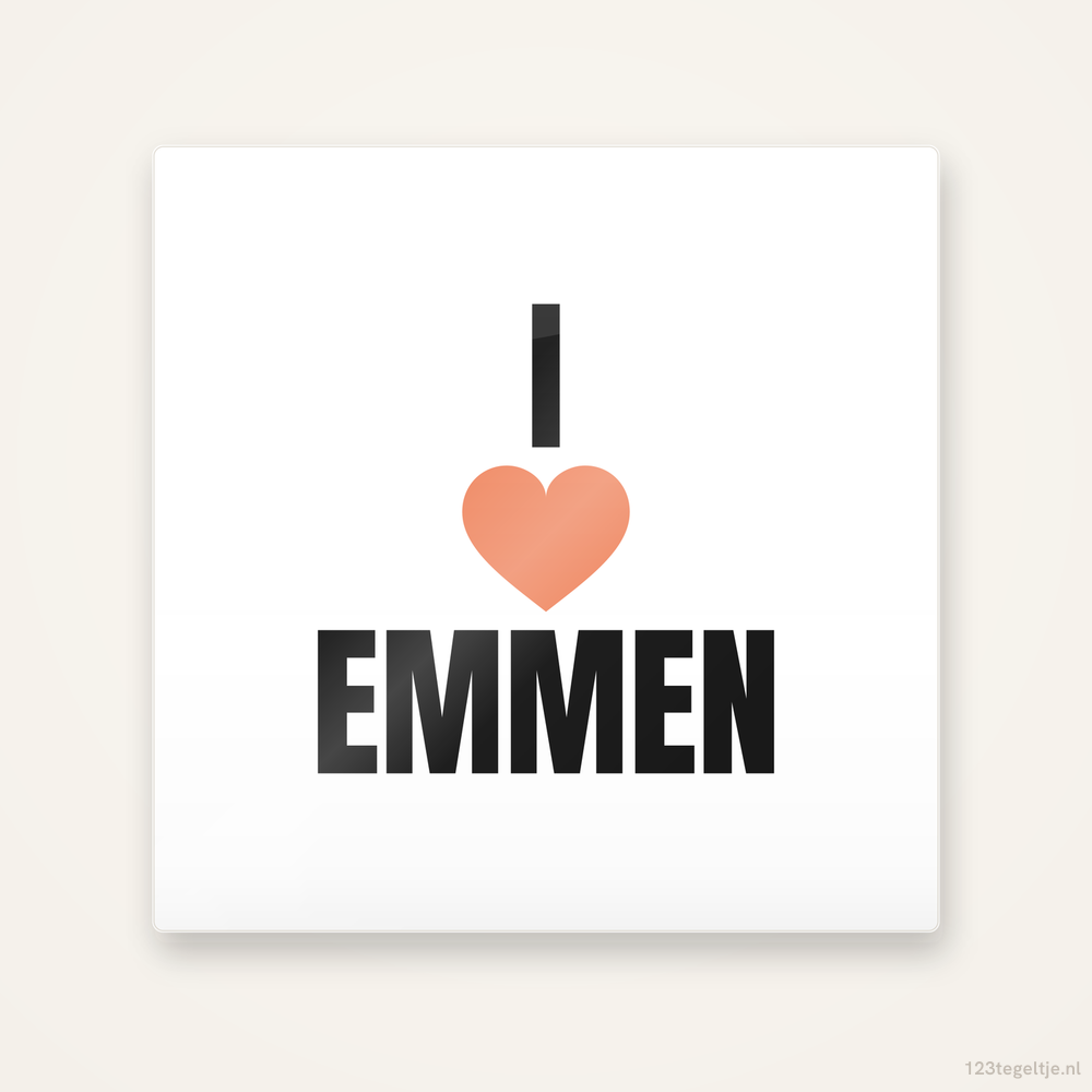 Tegeltje I love Emmen