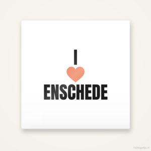 Tegeltje I love Enschede