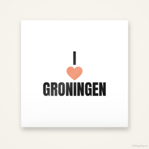 Tegeltje I love Groningen
