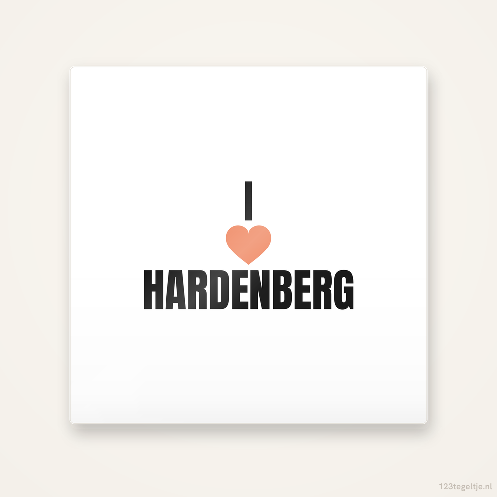 Tegeltje I love Hardenberg