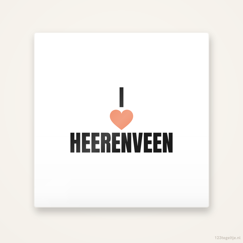 Tegeltje I love Heerenveen