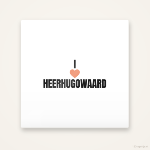 Tegeltje I love Heerhugowaard