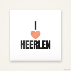 Tegeltje I love Heerlen