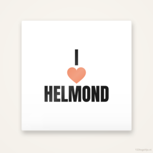 Tegeltje I love Helmond
