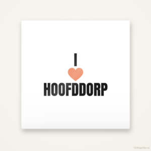 Tegeltje I love Hoofddorp