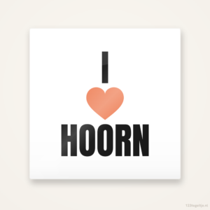 Tegeltje I love Hoorn