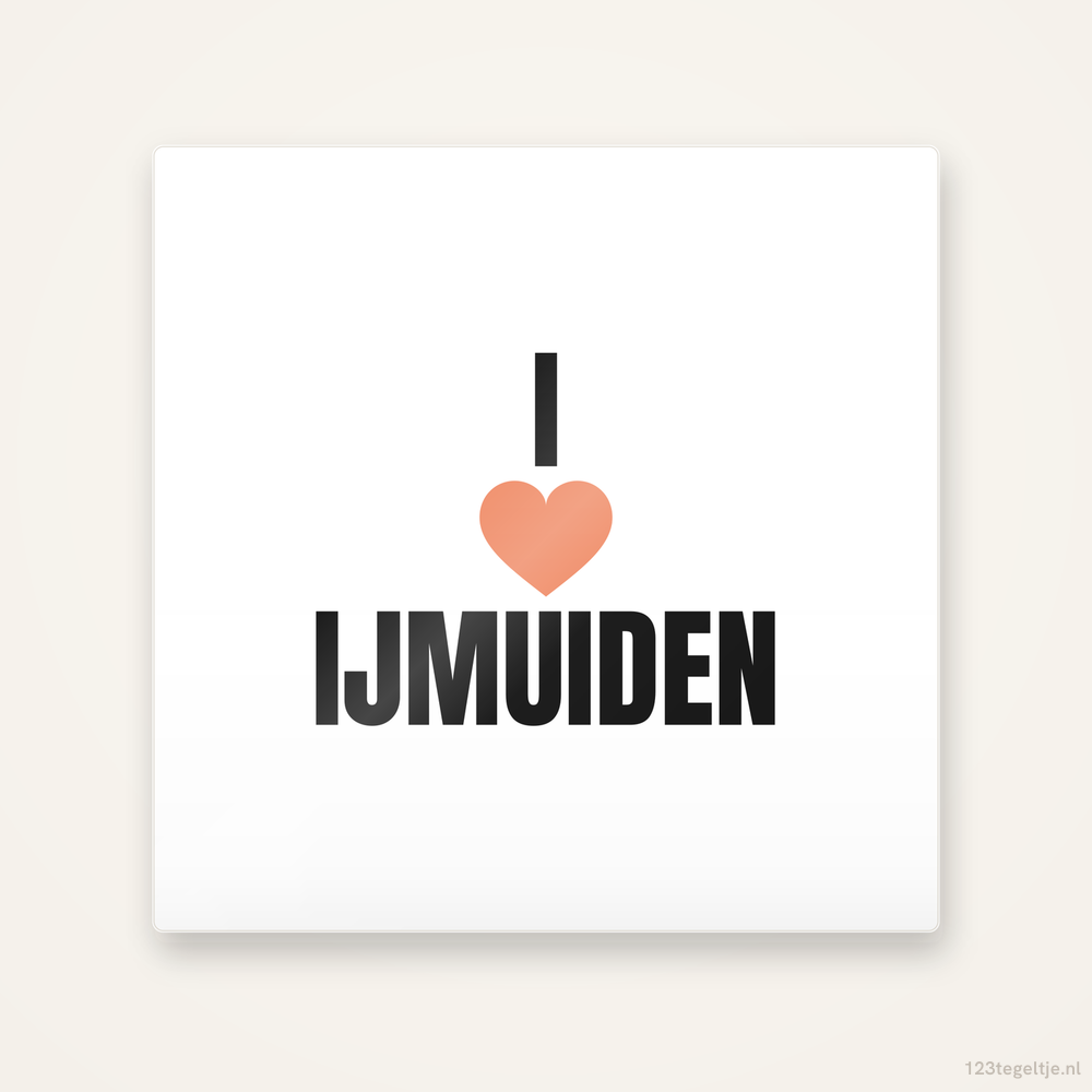 Tegeltje I love IJmuiden
