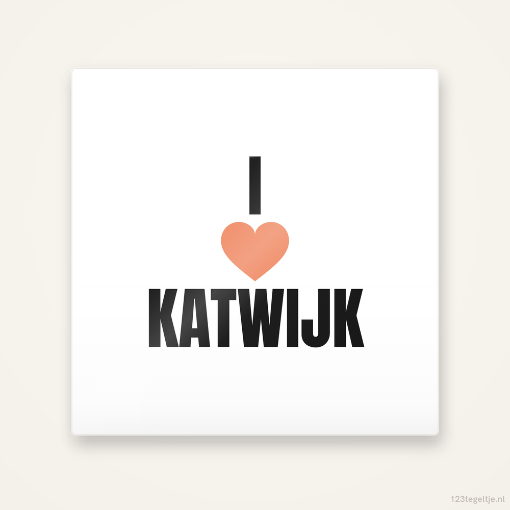 Tegeltje I love Katwijk