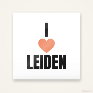 Tegeltje I love Leiden