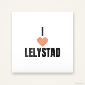 Tegeltje I love Lelystad