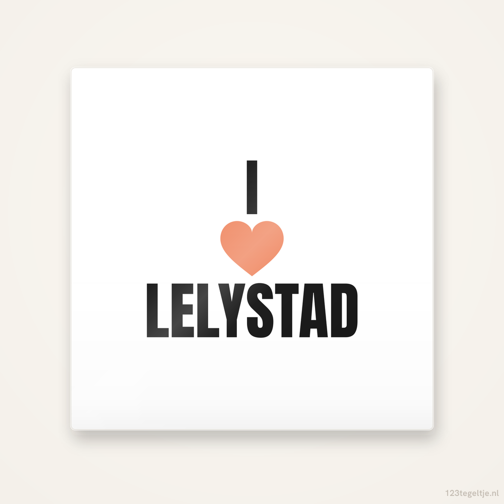 Tegeltje I love Lelystad