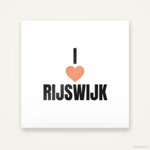 Tegeltje I love Rijswijk