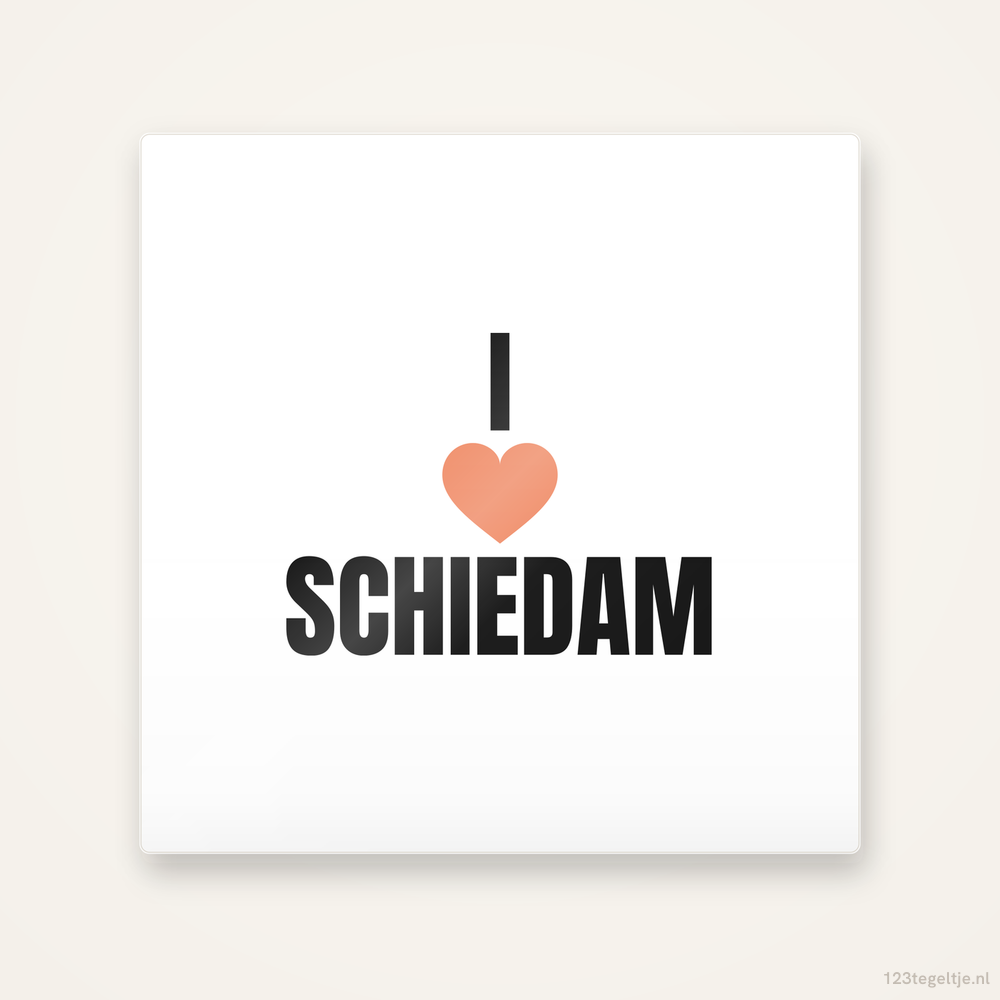 Tegeltje I love Schiedam