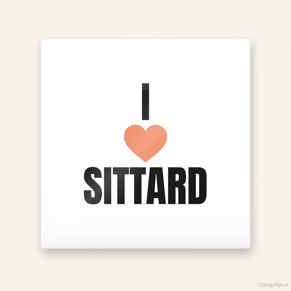 Tegeltje I love Sittard
