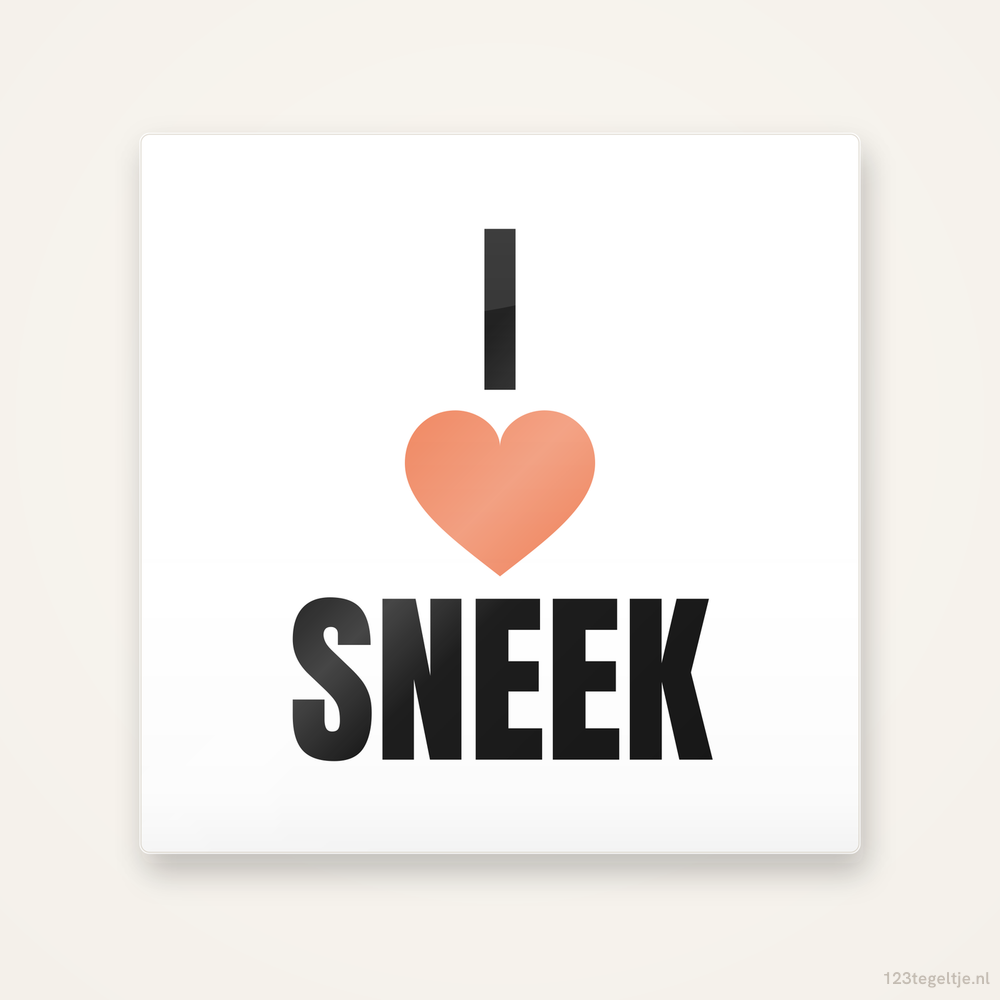 Tegeltje I love Sneek