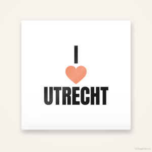 Tegeltje I love Utrecht