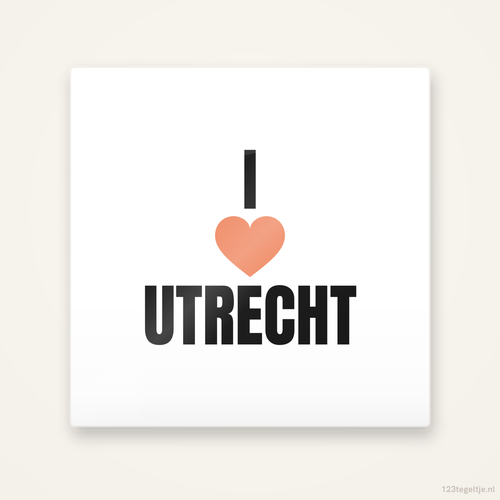 Tegeltje I love Utrecht