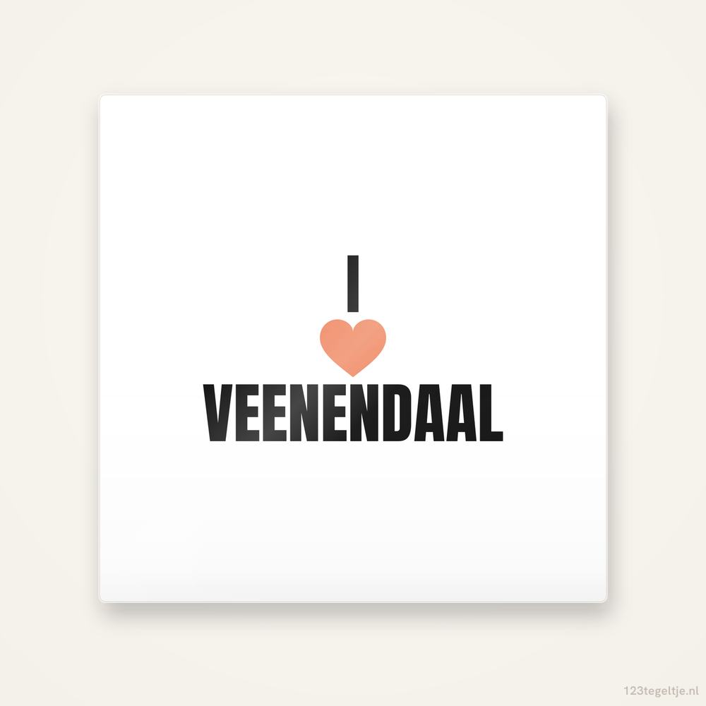 Tegeltje I love Veenendaal