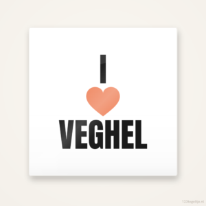 Tegeltje I love Veghel