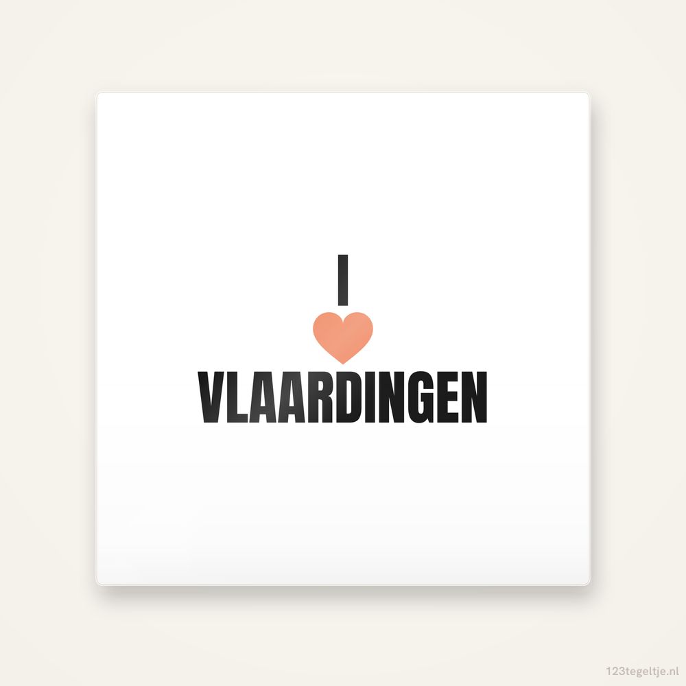 Tegeltje I love Vlaardingen