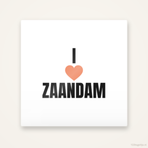 Tegeltje I love Zaandam