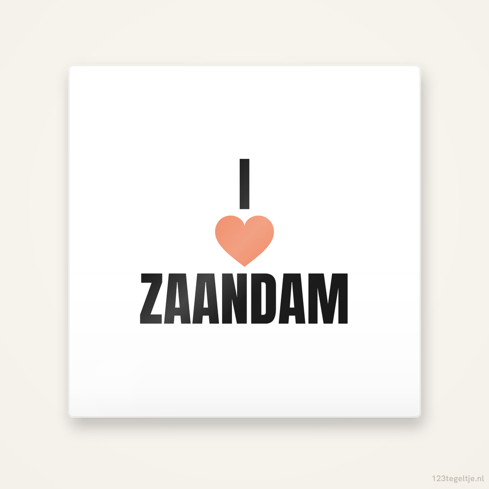 Tegeltje I love Zaandam