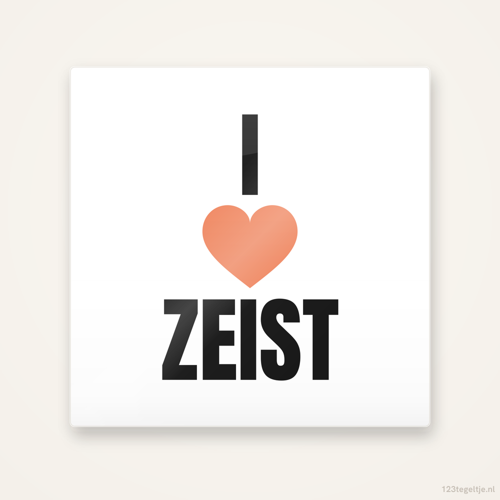 Tegeltje I love Zeist