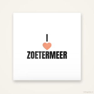 Tegeltje I love Zoetermeer