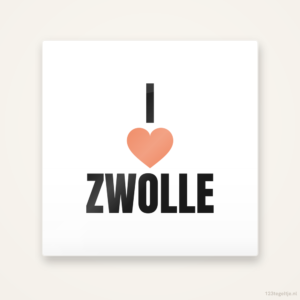 Tegeltje I love Zwolle