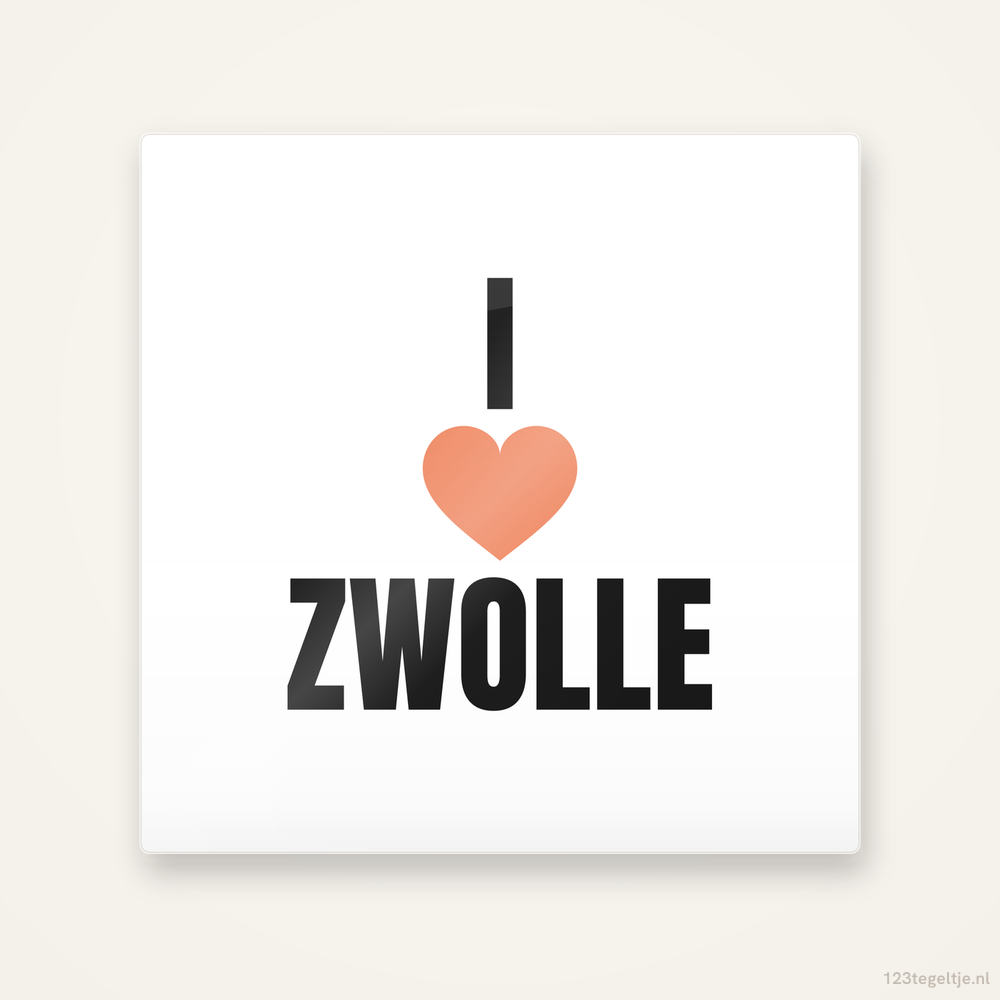 Tegeltje I love Zwolle