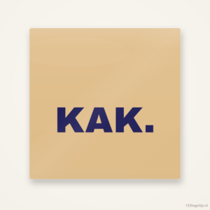 Kak, keramisch tegeltje 15 bij 15 cm